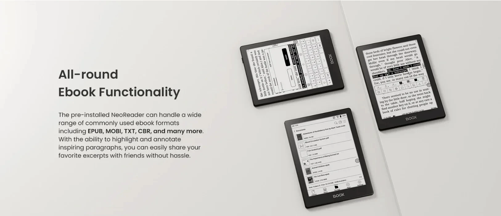 6インチ E-ink電子書籍リーダー BOOX Poke5