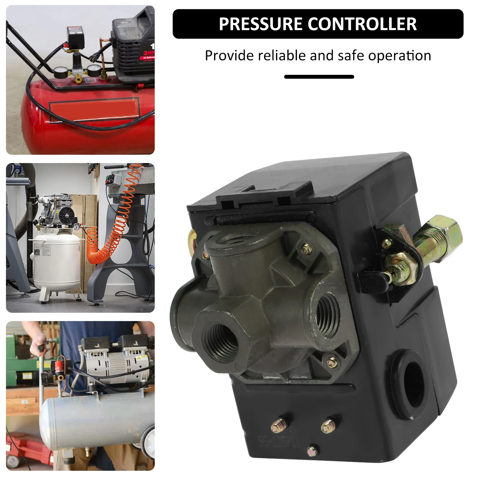 Luchtcompressor, drukschakelaar, drukregelaar, compressorschakelaar, 1