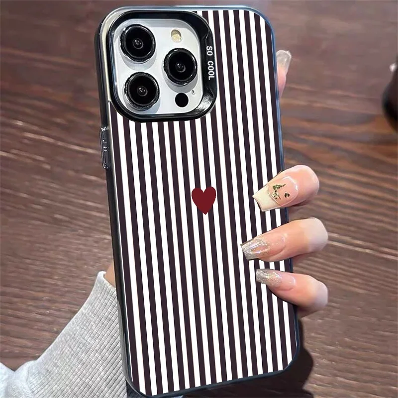 Vibrant Stripe Pattern Fashion Phone Case - Hard IMD Cover