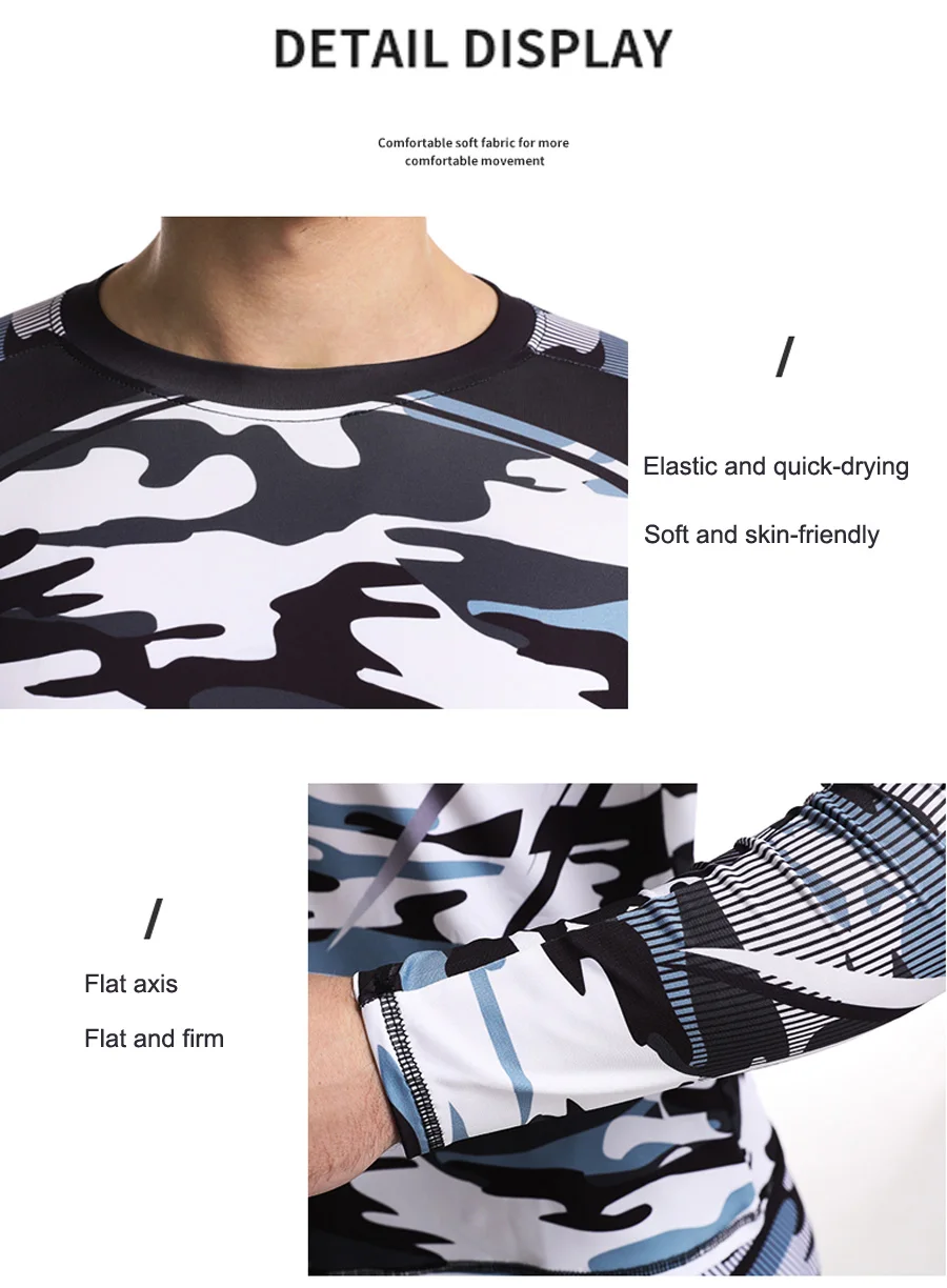 Thermal Underwear Set Men Winter Lined Thermal Underwear Set Motorcycle Skiing Base Layer Warm Running Shirts Tops Bottom Men's Ski Underwear Suit
