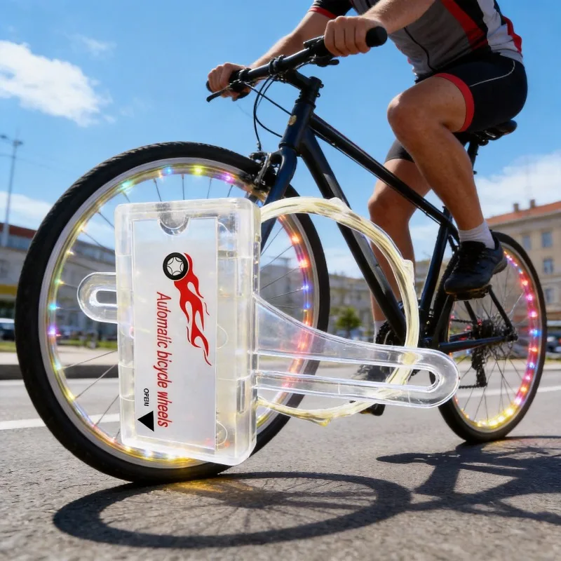 야간 사이클링 경고 자전거 액세서리 자전거 라이트 3가지 안전 모드 자전거 바퀴 장식 라이트 MTB 방수 휠 스포크 라이트