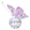 Crystal Butterfly with Ball Figurine 4