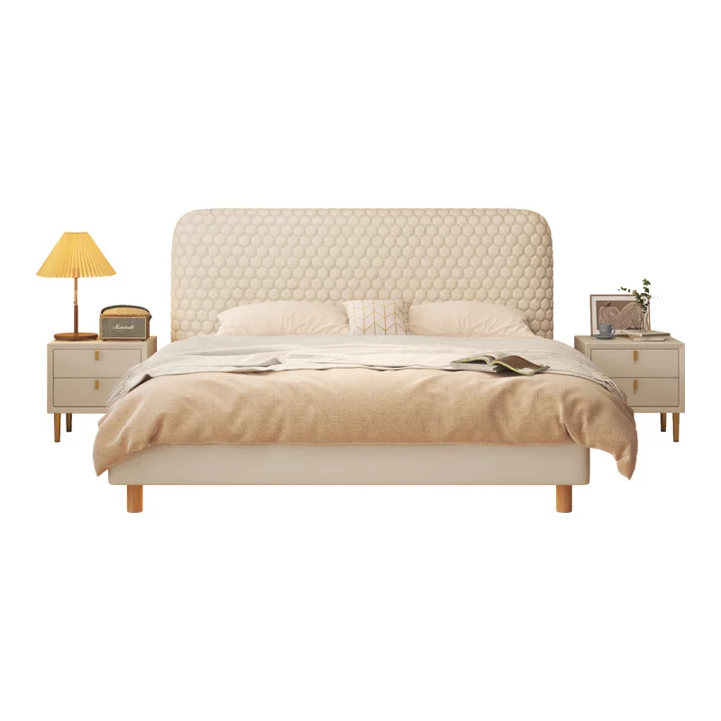 Hotel Modern Up-holstered Double Beds Headboards For King Size Bed Frame Luxury Bedroom Furniture