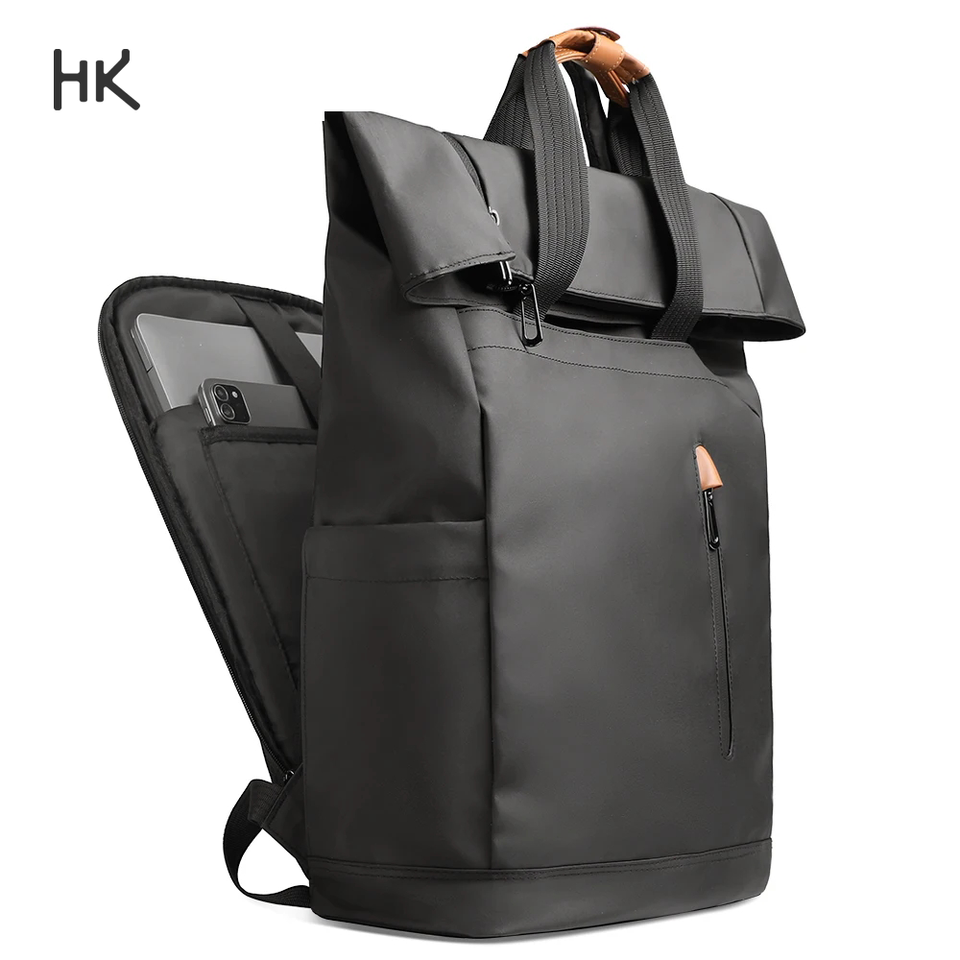 HK Casual Men's Backpack Multifunction Outdoor Hiking Travel Backpack Waterproof 15.6 Laptop Bag School Bags Large Daily Daypack