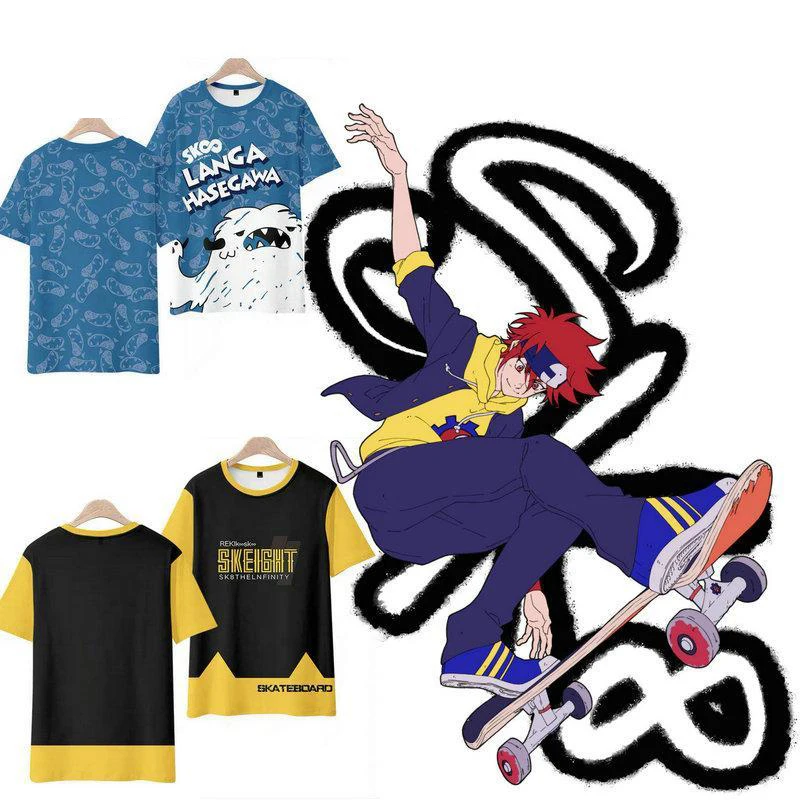 

Футболка SK8 the Infinity, новинка, 3d футболки для мужчин и женщин, топы, спортивные футболки для скейтборда с круглым вырезом и коротким рукавом, популярные футболки для мальчиков и девочек, футболка