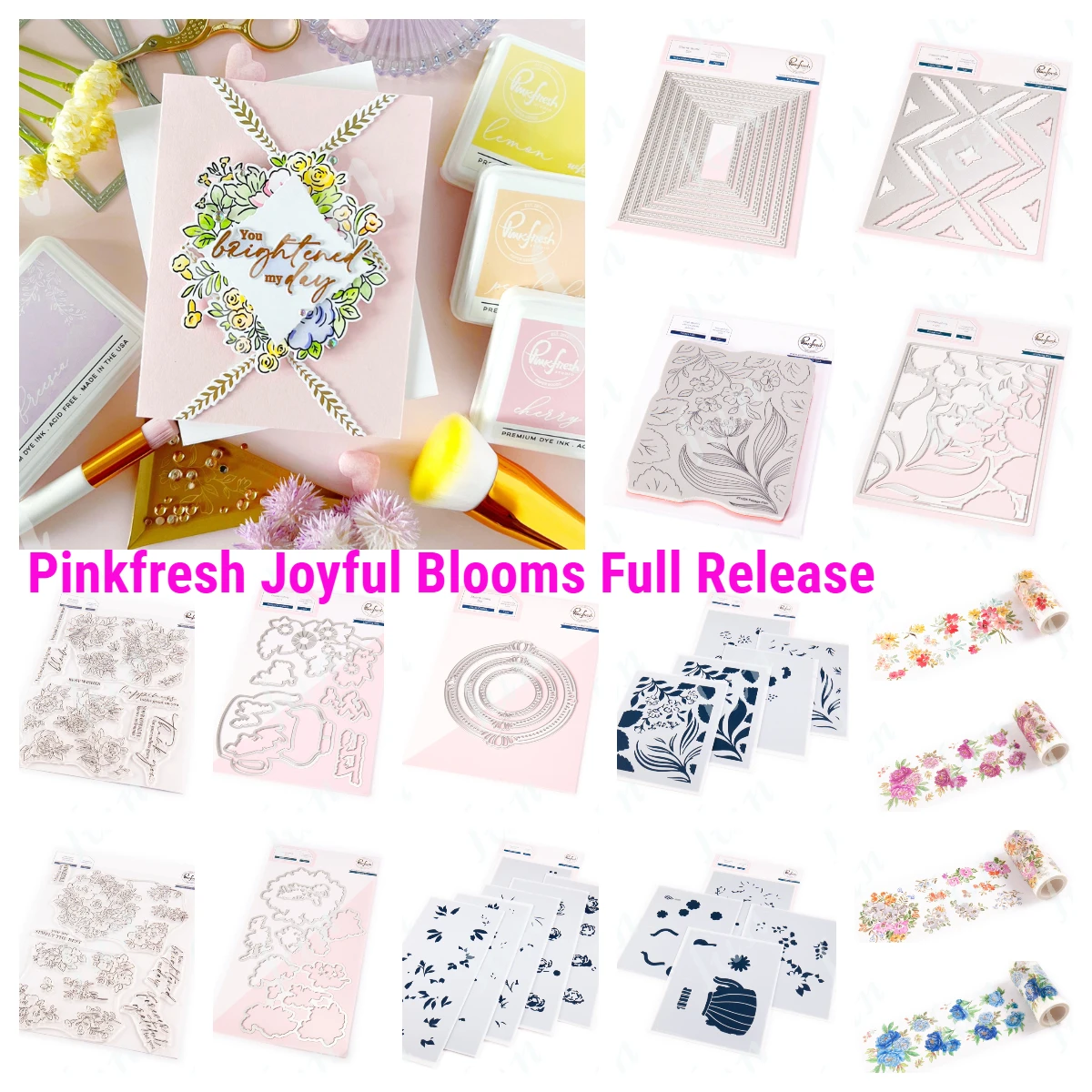 Die Cutting Dies Rectangle Layered for Scrapbook Joyful Blooms Clear Stamps Stencils for DIY Scrapbooking Embossing Paper Cards metal cutting die