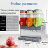 Commercial 3*12L Ice Cream Slash Soda Pupi Fruit Snow Bras Small Slush Machine Margarita Slush Maker Frozen-coke-machine 3