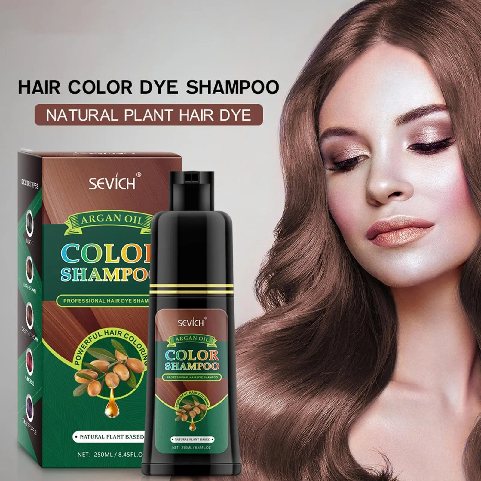 250ML Professional Dye Natural Organic Brown Hair Color Lasting Hair