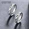 Trendy Pure 100% 925 Sterling Silver Wedding Ring Frosting 1 Piece Egagement Band For Couple Anniversary Jewelry For Woman Man 3