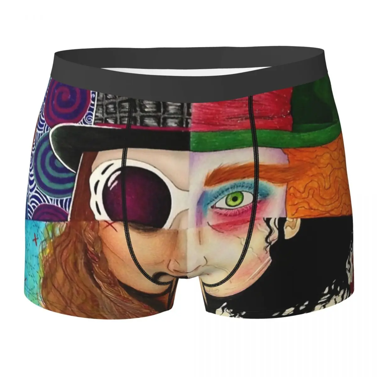 

Boxer Underpants Shorts Johnny Depp Character Collage Panties Men Ventilate Underwear for Homme Man Boyfriend Gift