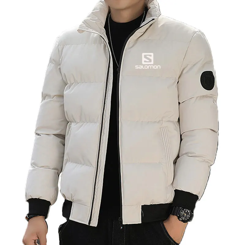 

Double 11 Great Benefit Versatile Winter Down jacket Solid color down jacket Men's casual loose fitting thick warm down jacket