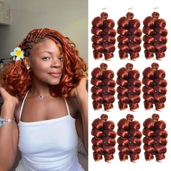 Synthetic French Curls Crochet Braids Hair Extensions 12Inch Spiral Curls Braiding Hair For Women Pre Stretched Loose Wave Hair 1