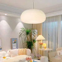 Lampe de Chambre à Coucher Nordique Moderne et Romantique, Luminaire de Style Crème, Lumière Chaude pour Fille et Restaurant 5