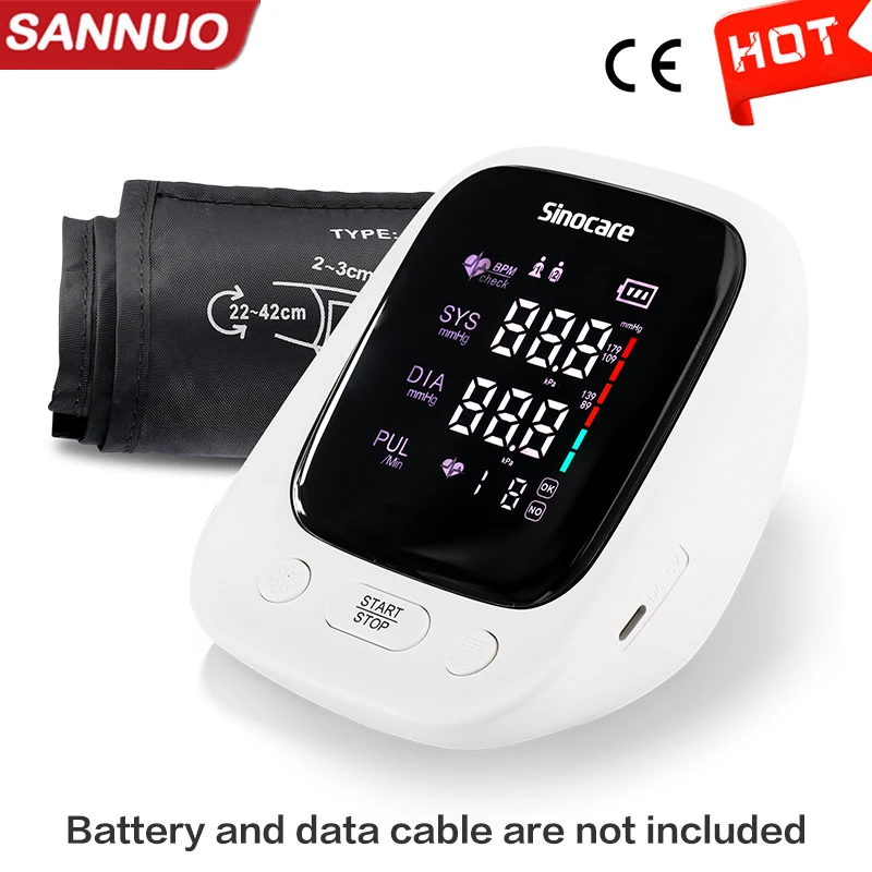 Sinocare Blood Pressure Monitor Upper Arm Automatic Digital