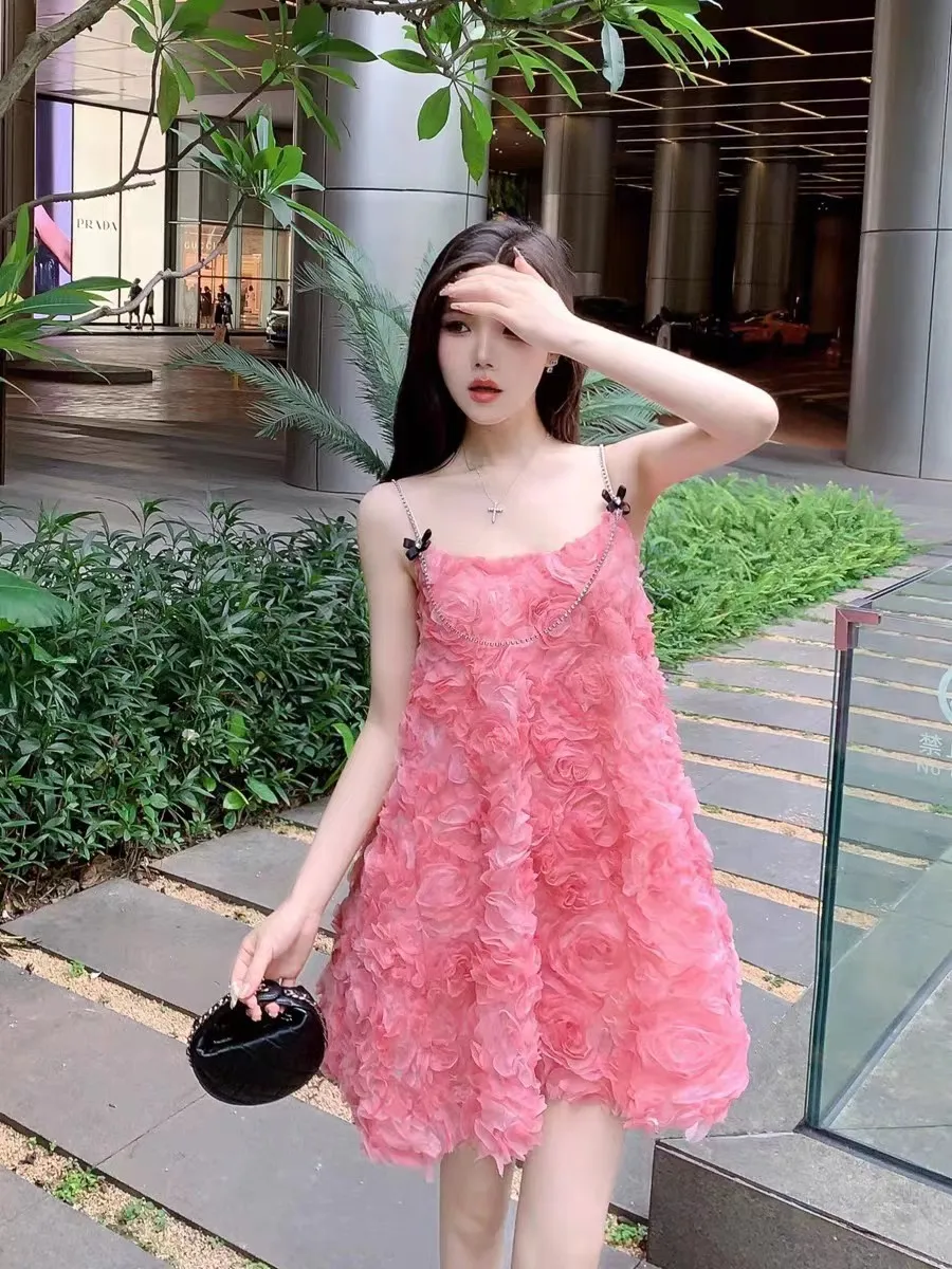 

qs0206 High quality New Fashion Women 2024 spring Dress Luxury European Design party style dress