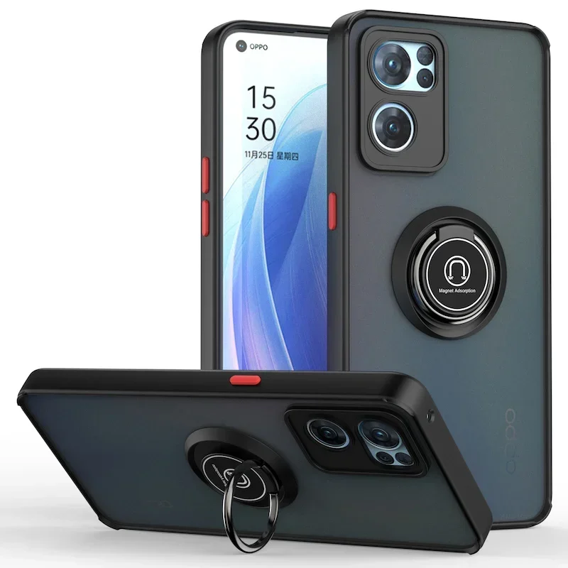 Durable Ring Holder Phone Case with Anti-Shock Protection – Versatile Back Cover