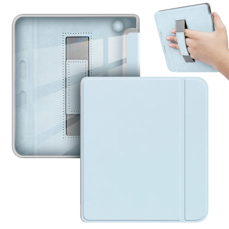 Clear Soft TPU Smart Case for Kobo Libra - Hand-held Acrylic Back Shell for 7-Inch eReader