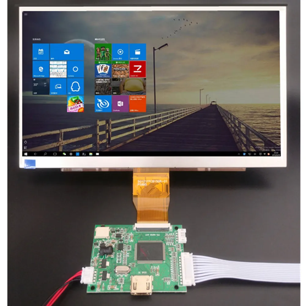10.1 Inch 1024*600 HDMI-Compatible Screen LCD Display Driver Board Monitor For Raspberry Pi Banana/Orange Pi Mini Computer PC
