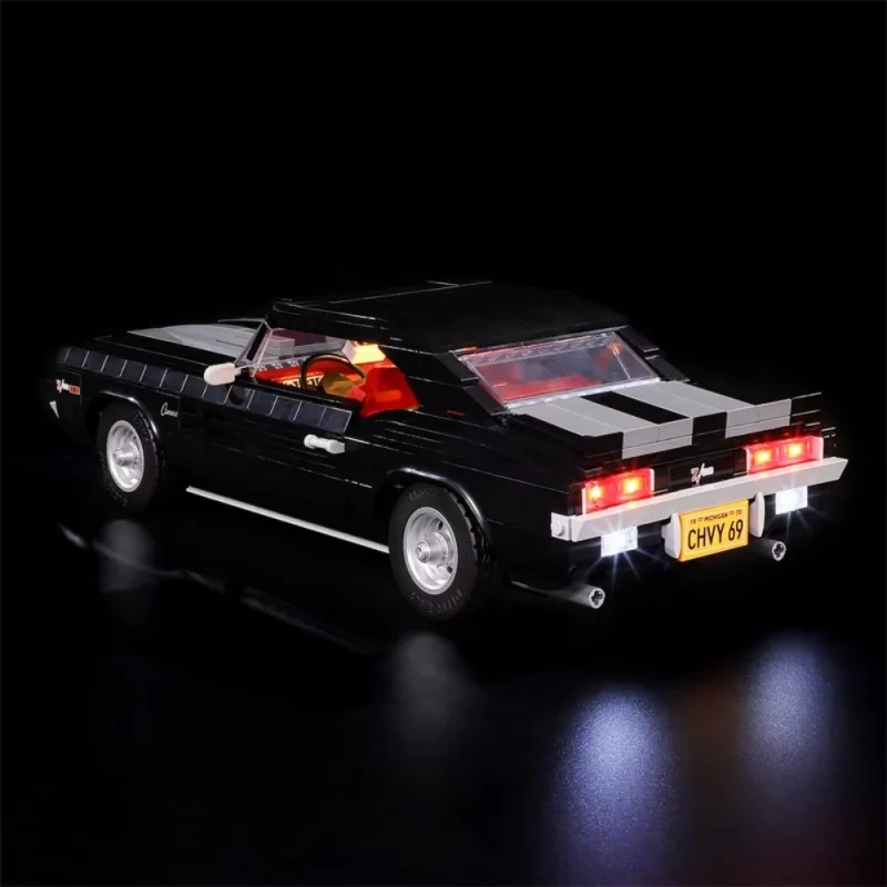 Illuminated LED Lighting Kit for Iconic Muscle Car Building Blocks