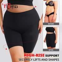 Flarixa Plus Size Anti Chafing Thighs Shorts Under Skirt Safety Pants With High Waist Underwear Yoga Panties Women Boyshorts