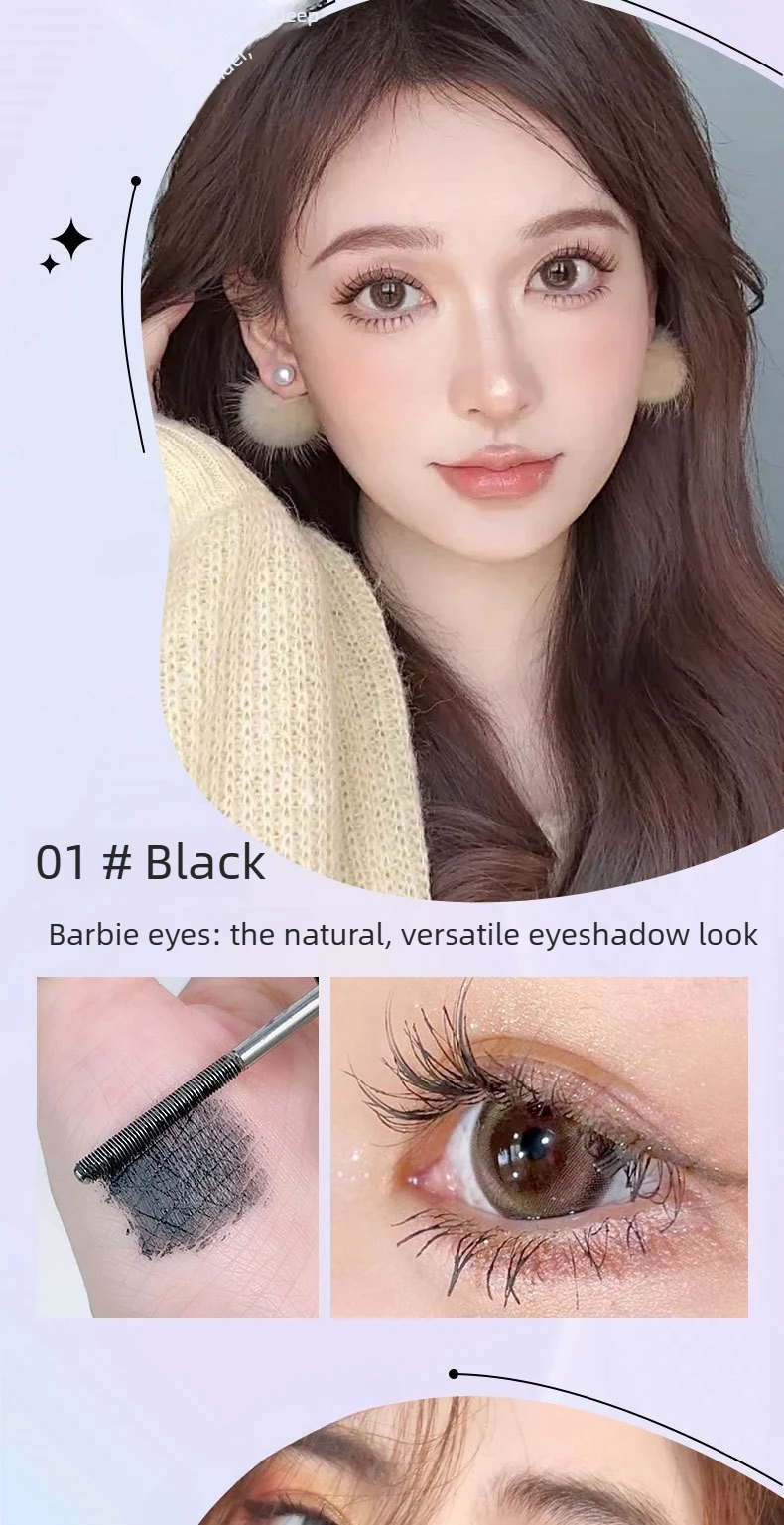 Wasserdichte Mascara Mit Spiralbürste Langanhaltendes Make-up_voghion.com