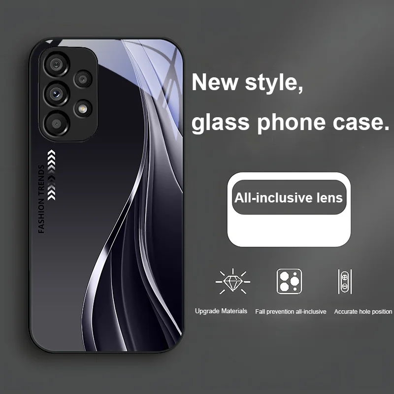 Fashion Trends Green Tempered Glass Phone Case