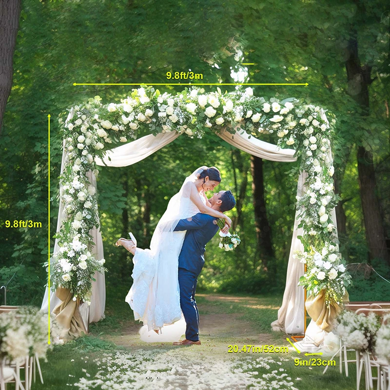 Wedding Arch Square Iron Balloon Frame Metal Wrought Flower Stand Rack Birthday Party Decoration Supplies