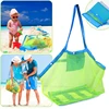 Baby Beach Toy Bags Kids Mesh Bag Messenger Bags Beach Toys Tool Storage Handbag Sand Play Pool Pouch Tote Children Shoulder Bag 2