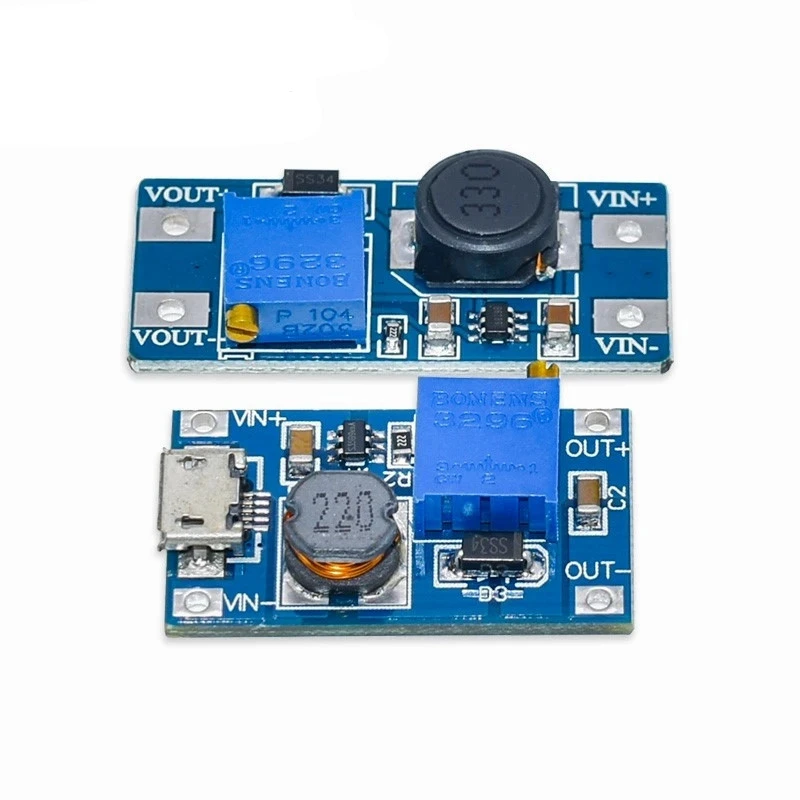 

10pcs MT3608 DC-DC Step Up Converter Booster Power Supply Module Boost Step-up Board MAX output 28V 2A for