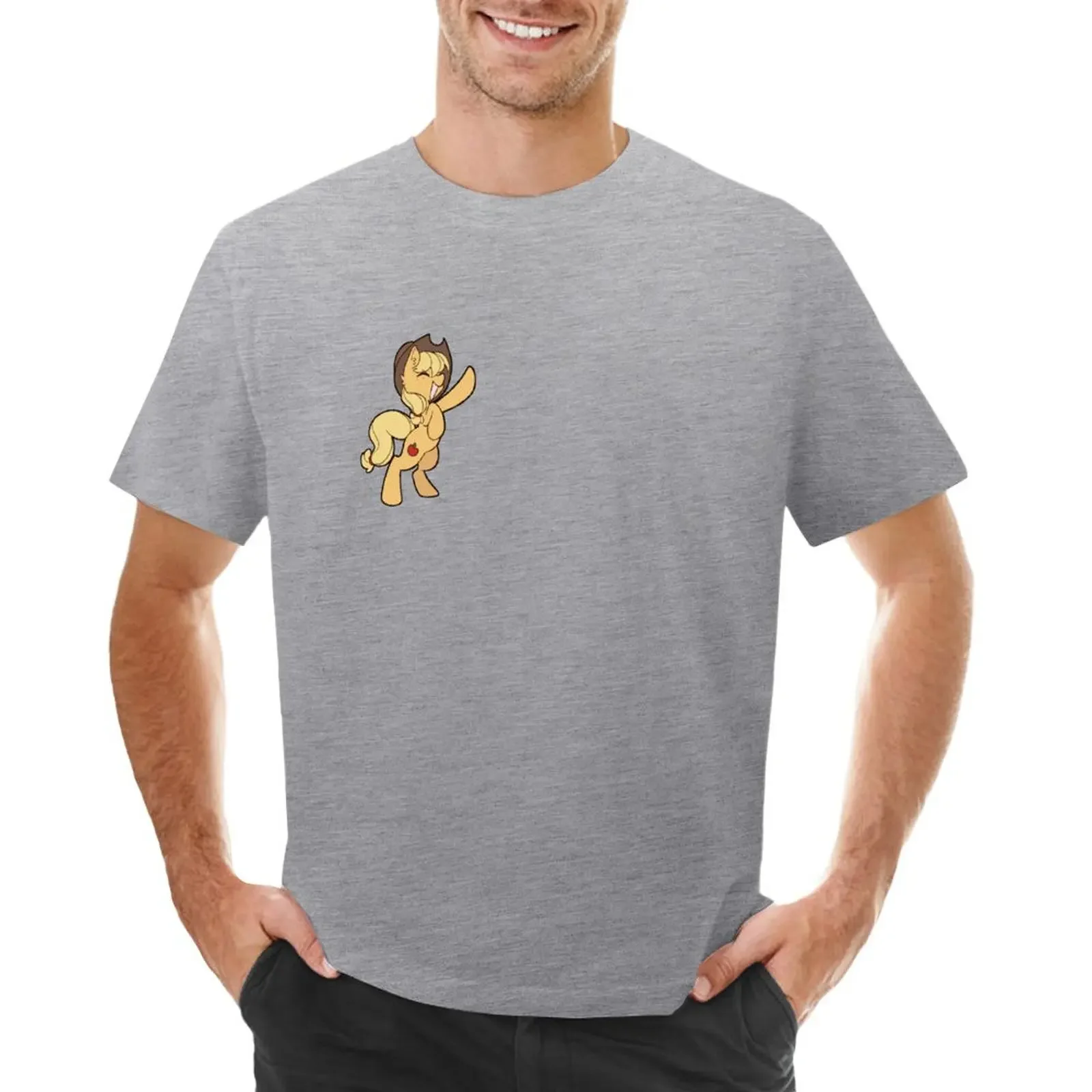 

Applejack T-shirt quick drying tops oversized mens clothing