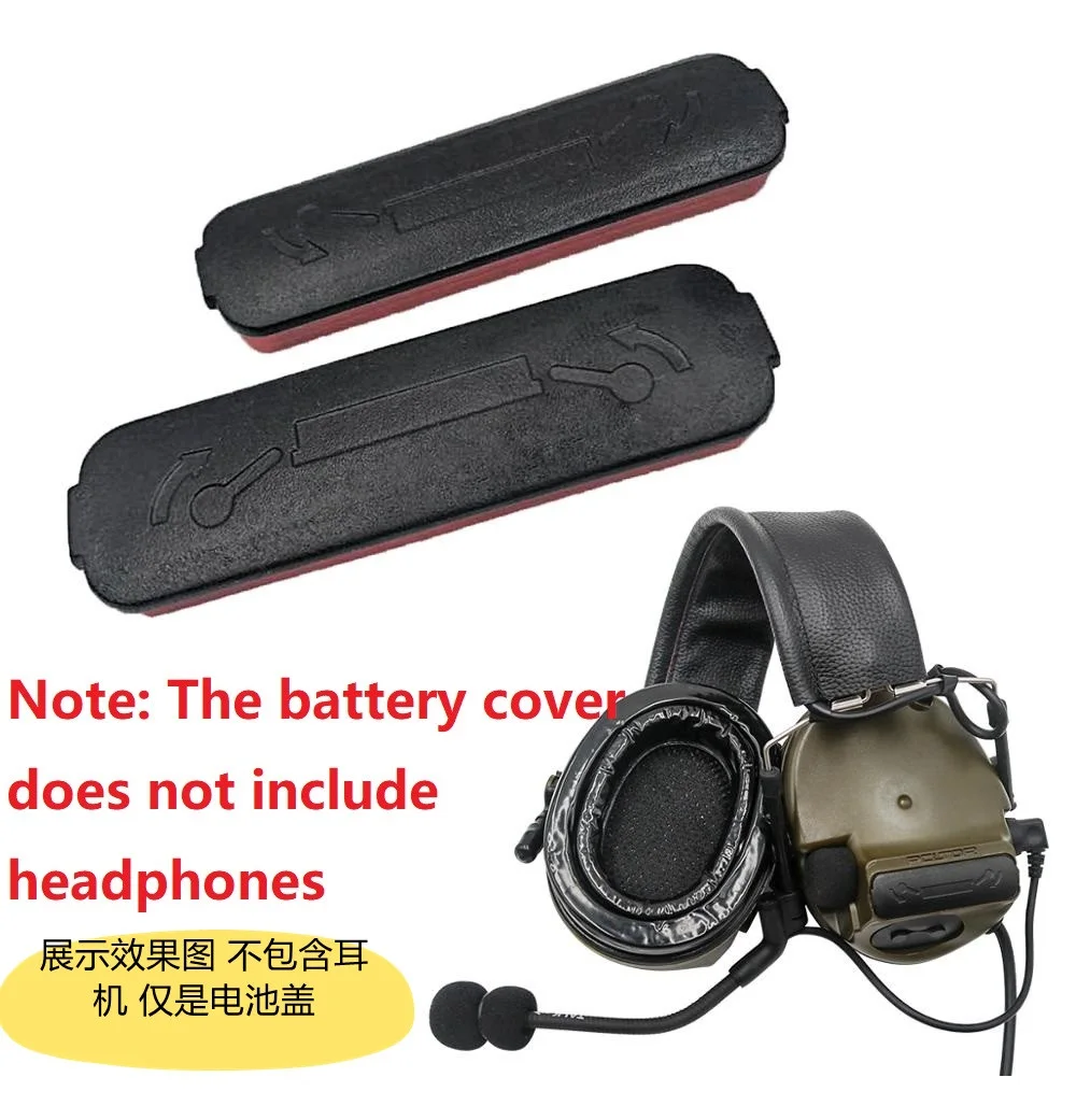 Battery Compartment C2/C3/COMTAC-III Noise Canceling Tactical Headset Replacement Kit-Battery Covers 1 Pair tactical headset noise cancelling headphones