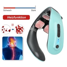 

Wireless Rechargeable 4 Massage Heads Neck Massager with Heating Function Neck Massager Neck Massager Electric Dredge The Blood