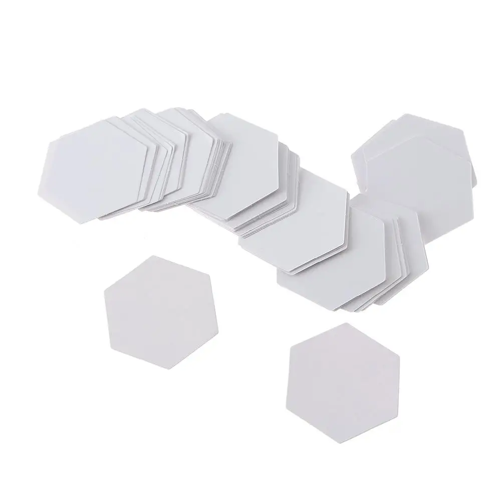 100PCS Hexagon Templates for Patchwork Paper Sewing Craft DIY Garment Fabric Sewing Tools Accessories