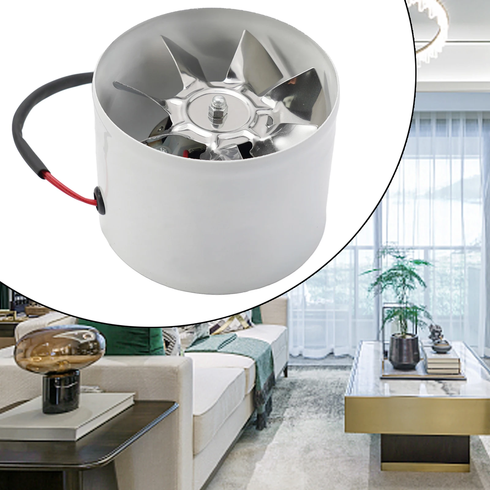 

Multifunctional Powerful Mute Exhaust Fan 4''6'' Pipe Vent Exhaust Fan Duct Fast Fume Suction Ventilation Dirt Resistant