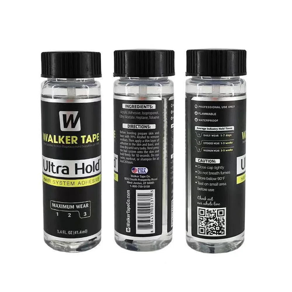 Walker Tape Ultra Hold Hair System Adhesive Hair Replacement Lace Glue for Toupee or Lace Wigs waterproof 1.4LF.OZ 41.4ml
