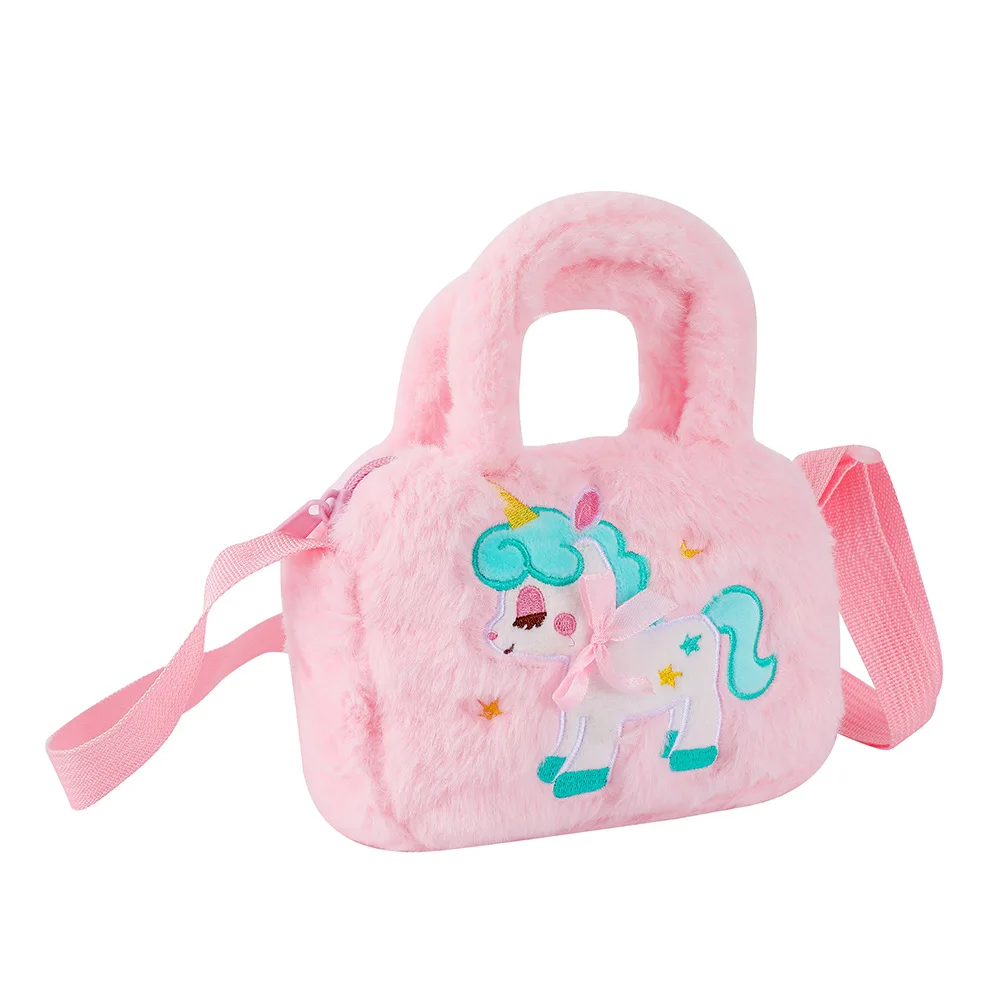 Borsa A Tracolla In Peluche Bambina Unicorno Borsa A Tracolla Bambini  Bambini Borsa A Tracolla Farcita Con Unicorno Bambini Borse In Peluche  KKA8010 1 Da 1,57 €