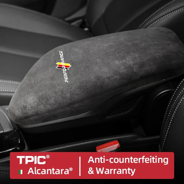 Autocollant de coussin de protection de boîte d'accoudoir de console  centrale d'Alcantara pour 2024