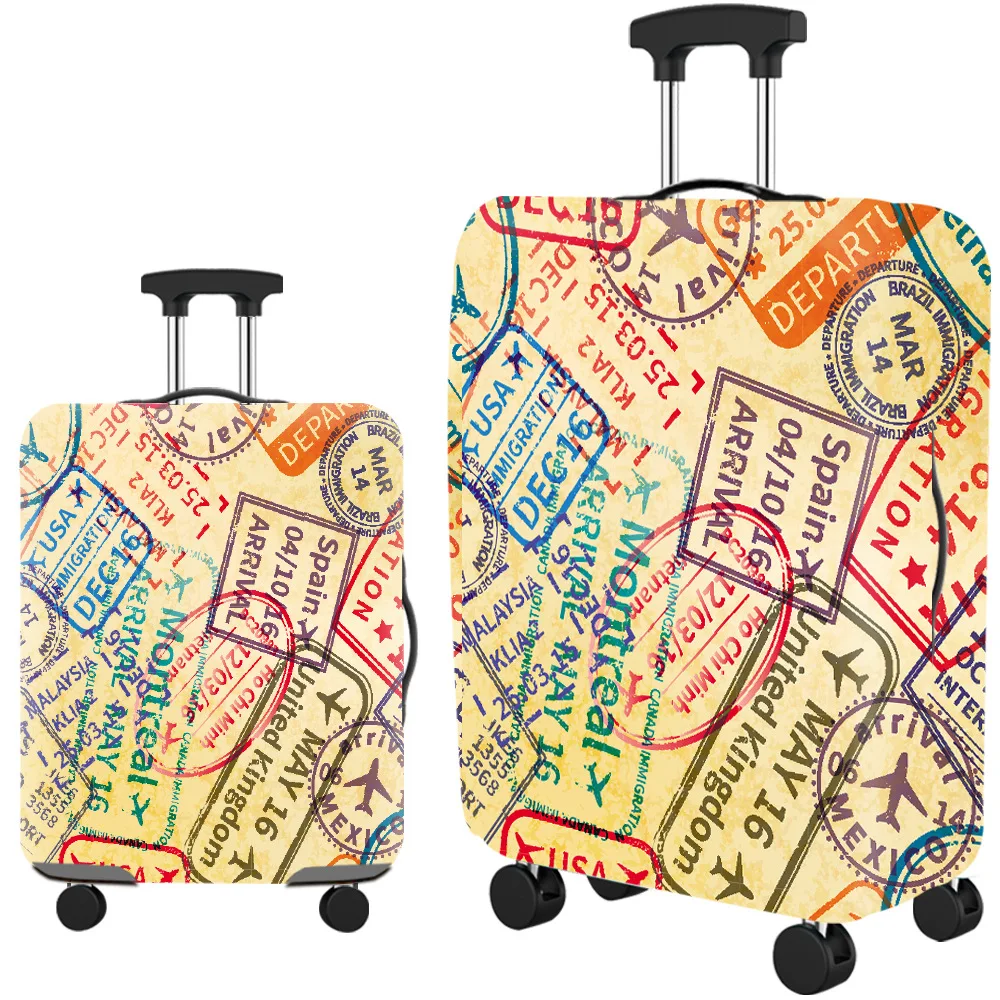 Elastic Fabric Luggage Protective Cover Suitable20-28 Inch Trolley Case  Suitcase Dust Cover Travel Accessories - Luggage Cover - AliExpress