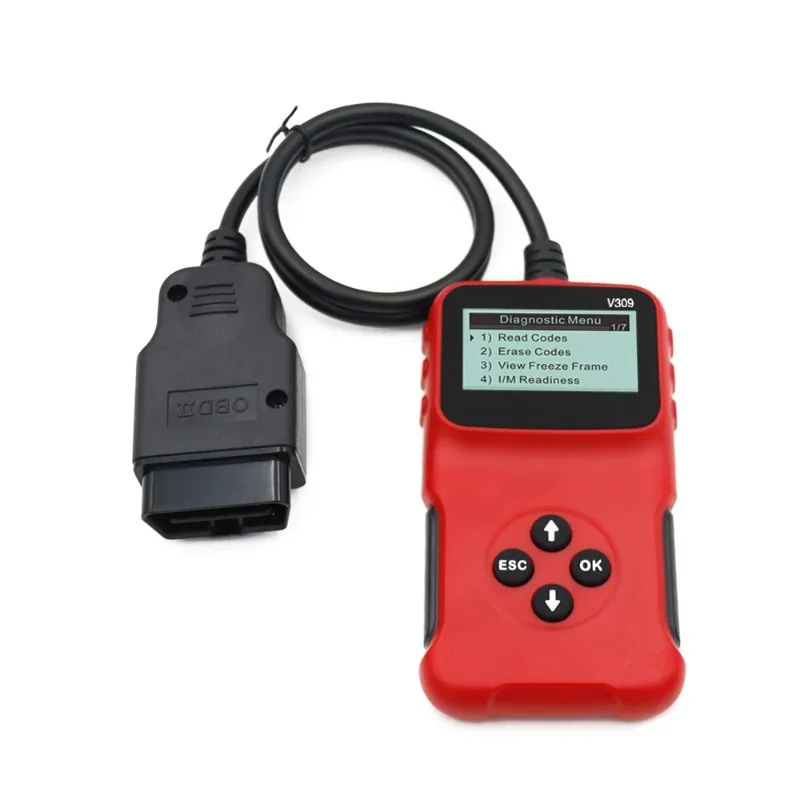 

Car OBD2 Scanner V309 Code Reader Engine Fault Code Reader Auto Diagnostic Scan Tool for All OBD II Protocol