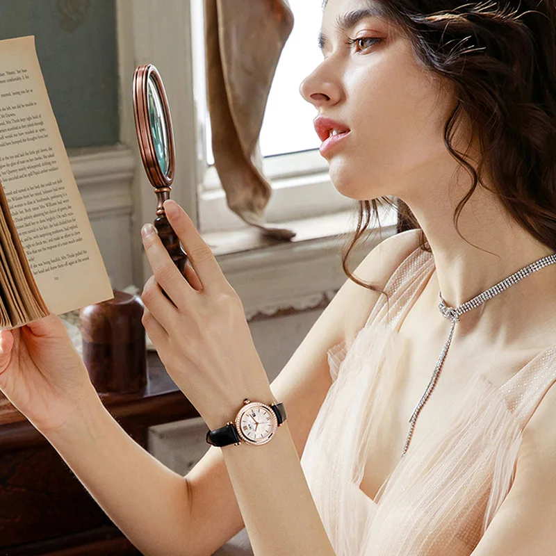Relogio Feminino CARNIVAL Brand Fashion Rose Gold Watch for Women Ladies Waterproof Quartz Wristwatch Sapphire Clock Reloj Mujer