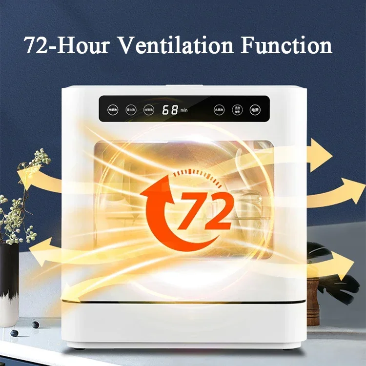 Mini Dish Washing Machine Large Capacity Portable And Movable Free Installation Desktop Small Dishwasher 5