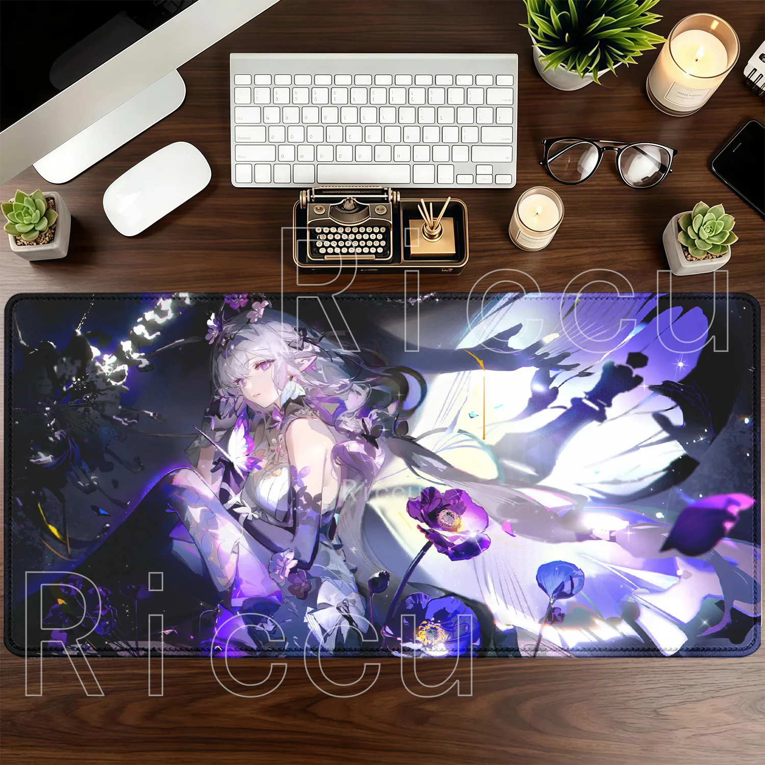 Anime Sexy Girl Large Gaming Mouse Pad with Nonslip Base - HD Printed Desk Mat