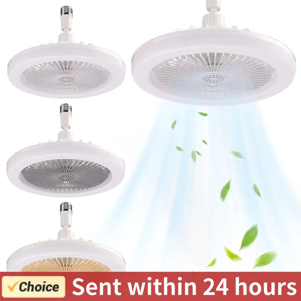 30W E27 Electric Fan Lamp 360 Rotating Aromatherapy Fan Lamp Remote Control LED Light Aromatherapy Fan Dimmable for Home Kitchen