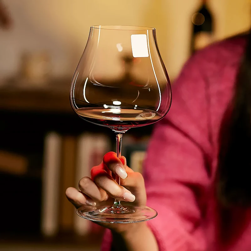 Big Belly Burgundy Goblet 2