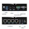 12th Gen 2.5G Firewall Router Intel N100 J6426 4x i225-V LAN 2*COM RS485 RS232 Industrial Fanless Mini PC 2x4K OPNsense Proxmox 6