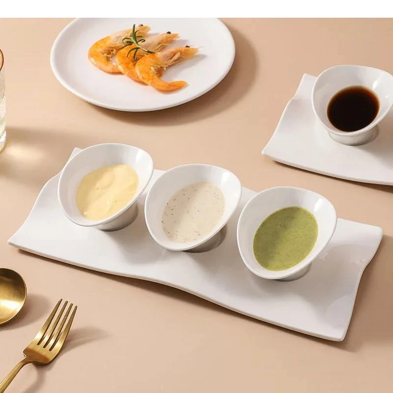 Solid Color Irregular Tableware Set Restaurant Dessert Sushi Bowl Soup Dipping Plate Molecular Cuisine Specialty