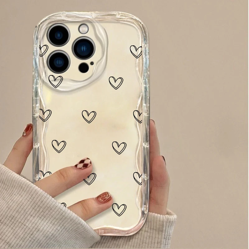 Love Heart Design Phone Case with Enhanced Protection