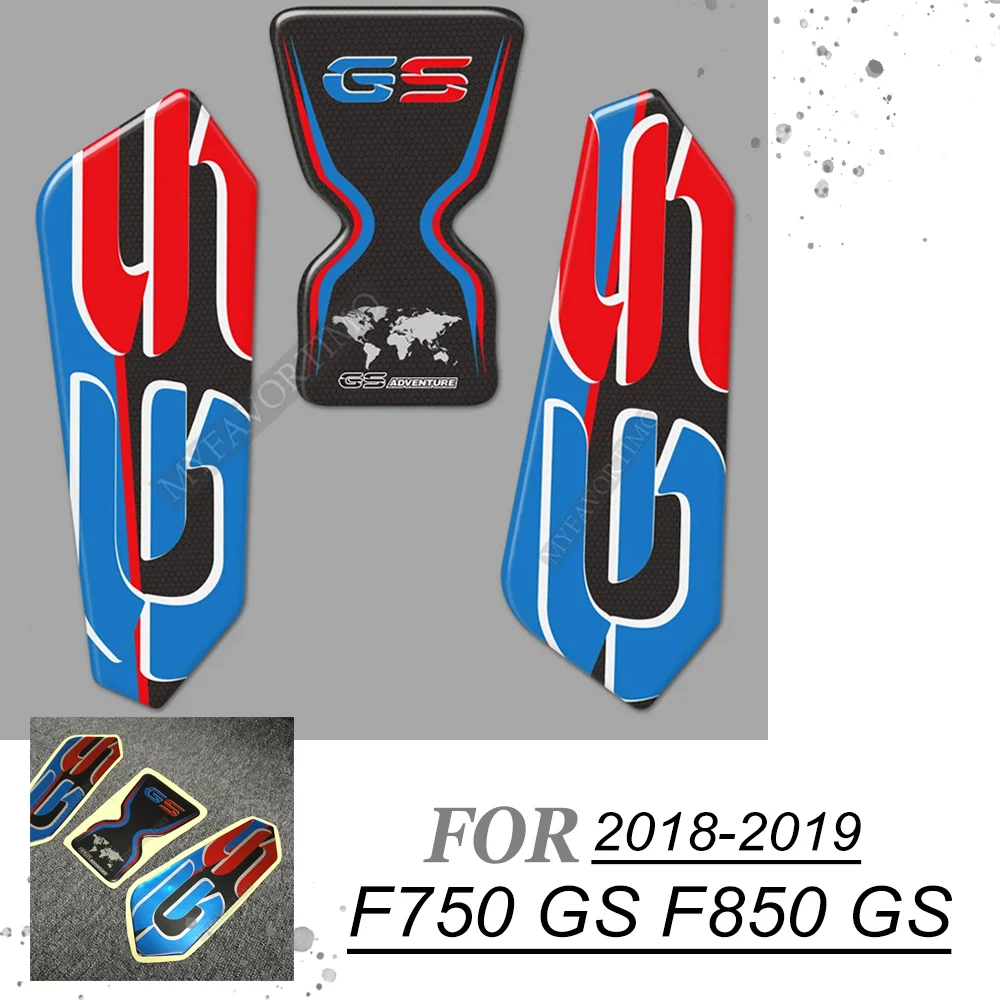 

F 750 850 GS Motorcycle Tank Pad Protective Decal Stickers For BMW F750GS F850GS Gas Knee Protector GSA Adventure 2018 2019