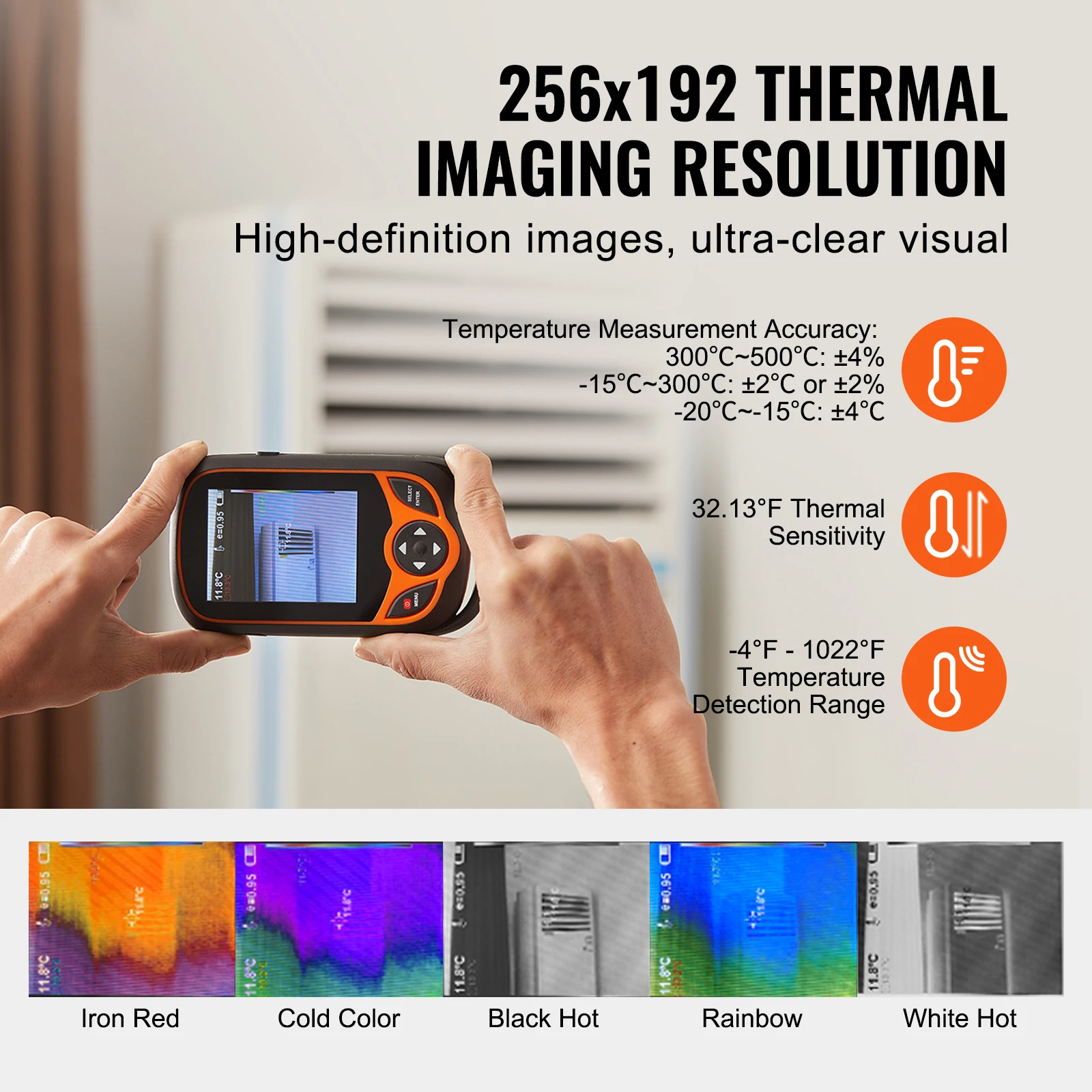 Portable Thermal Imaging Camera with WiFi and Touch Screen