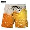 Cool Beer Pattern Beach Shorts For Men Sparkling Wine 3D Printed Swim Trunks Summer Board Shorts Loose Short Pants Streetwear 1